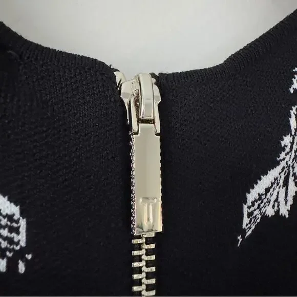 Ted Baker Naomyy Floral Jacquard Dress Mini A-Line Sleeveless round neck zip up - Picture 7 of 13